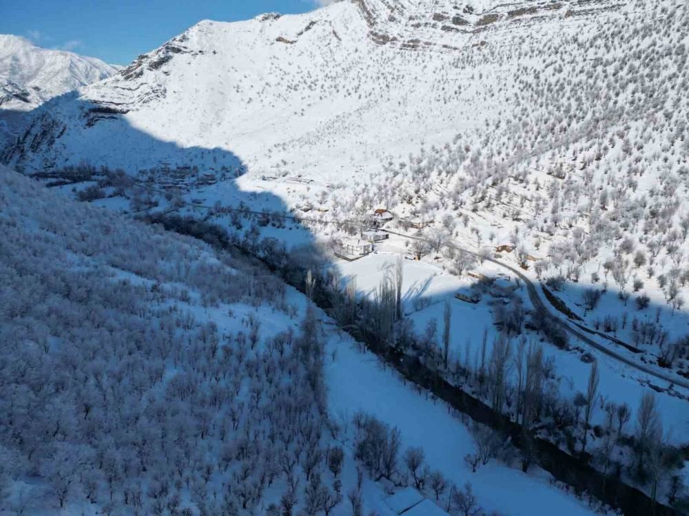 Şırnak’ta Dereler Buz Tuttu