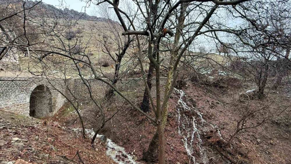 Diyarbakır’da Kar Ve Yağmurun Ardından Şelale Yeniden Akmaya Başladı