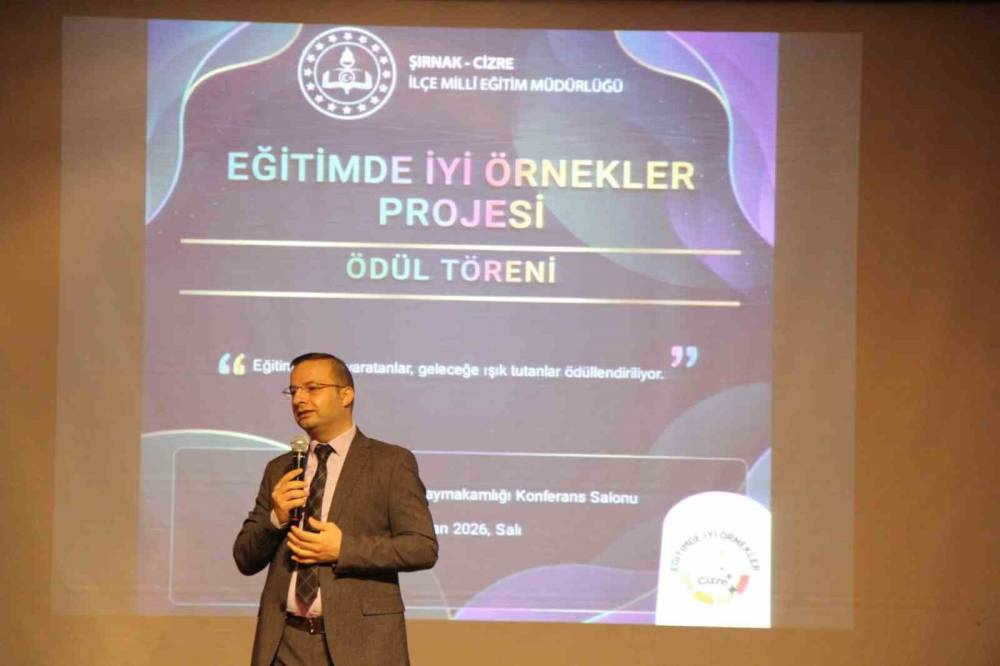 Cizre’de Eğitimde İyi Örnekler Projesi Ödül Töreni