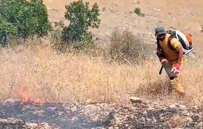 Diyarbakır’da Örtü Ve Orman Yangını